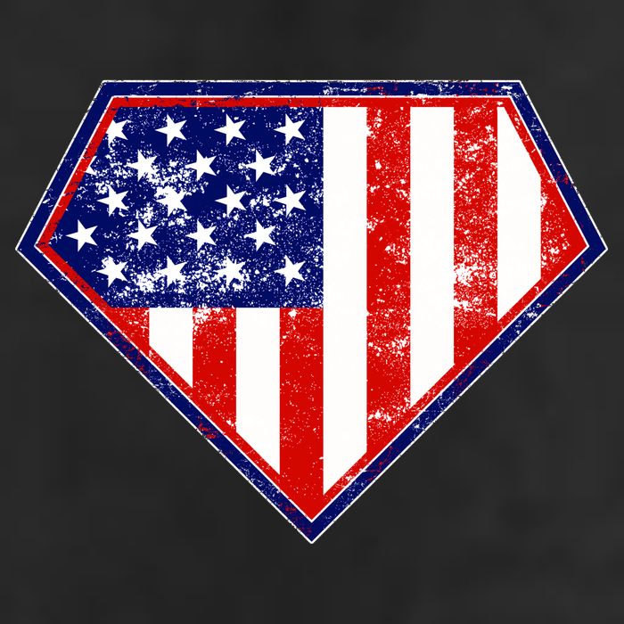 Super Patriot US Flag 7 Panel Mesh Trucker Snapback Hat