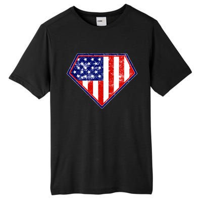 Super Patriot US Flag Tall Fusion ChromaSoft Performance T-Shirt