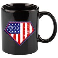 Super Patriot US Flag 11oz C Handle Ceramic Mug