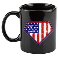 Super Patriot US Flag 11oz C Handle Ceramic Mug