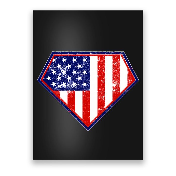 Super Patriot US Flag Poster