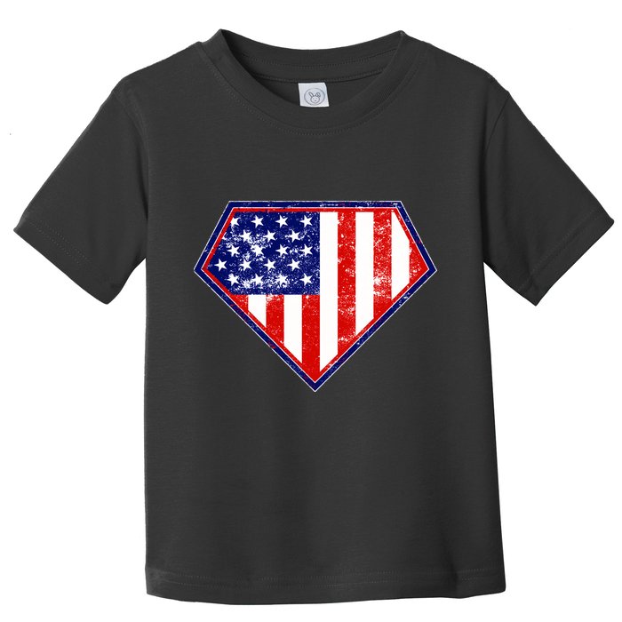 Super Patriot US Flag Toddler T-Shirt