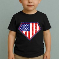 Super Patriot US Flag Toddler T-Shirt