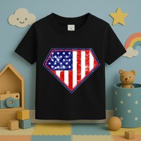 Super Patriot US Flag Toddler T-Shirt
