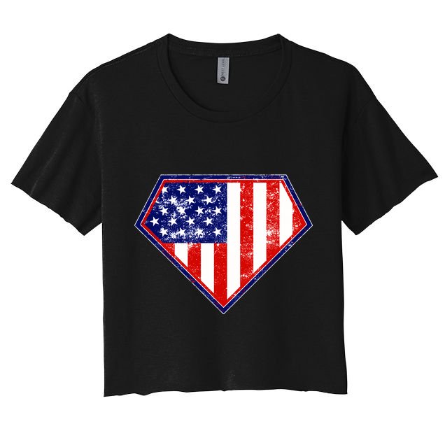 Super Patriot US Flag Crop Top