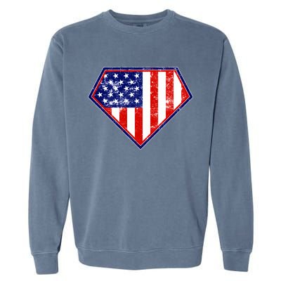 Super Patriot US Flag Garment-Dyed Sweatshirt