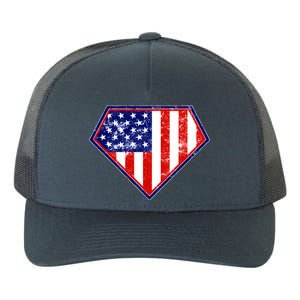 Super Patriot US Flag Yupoong Adult 5-Panel Trucker Hat