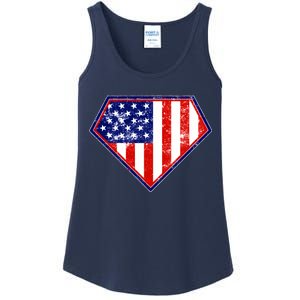 Super Patriot US Flag Ladies Essential Tank