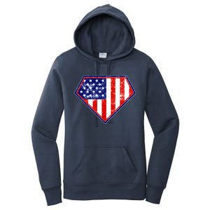 Super Patriot US Flag Women's Pullover Hoodie