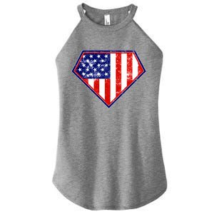 Super Patriot US Flag Women's Perfect Tri Rocker Tank