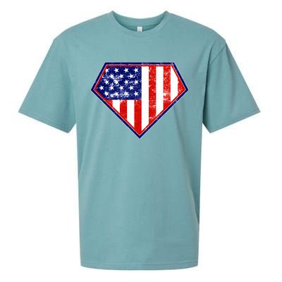 Super Patriot US Flag Sueded Cloud Jersey T-Shirt