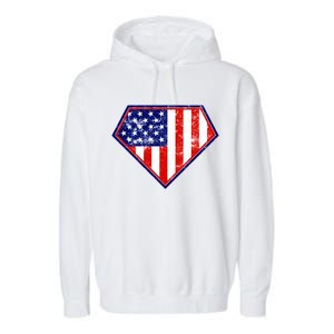 Super Patriot US Flag Garment-Dyed Fleece Hoodie