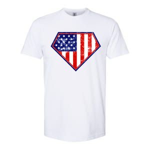 Super Patriot US Flag Softstyle CVC T-Shirt