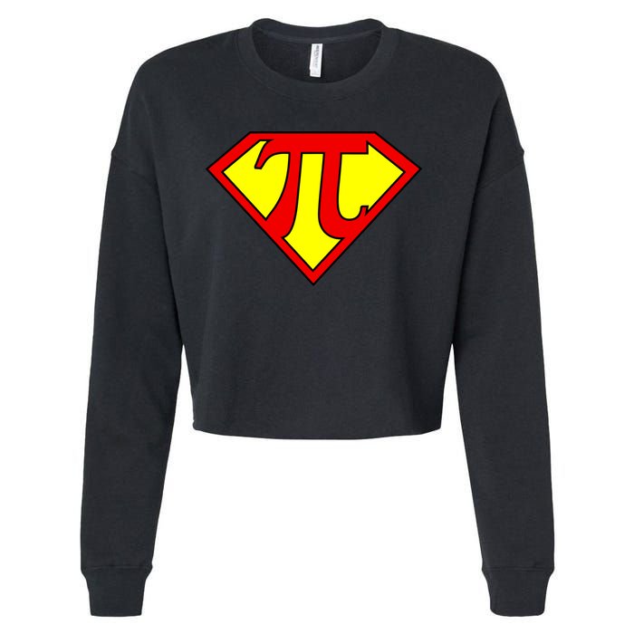 Super Pi Day 3.14 Cropped Pullover Crew