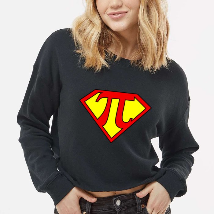 Super Pi Day 3.14 Cropped Pullover Crew