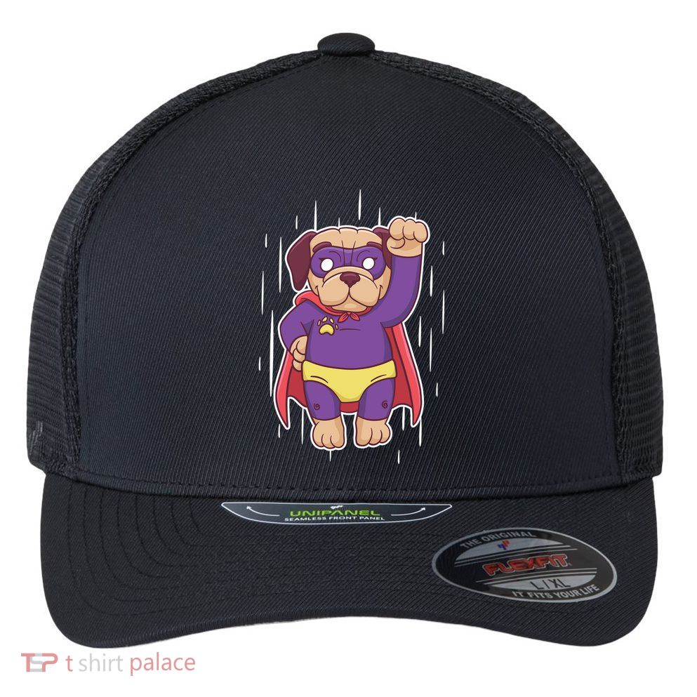 Super Pug Flexfit Unipanel Trucker Cap