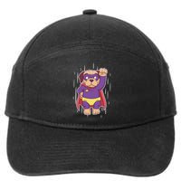 Super Pug 7-Panel Snapback Hat