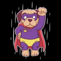 Super Pug Drawstring Bag
