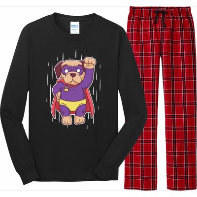 Super Pug Long Sleeve Pajama Set