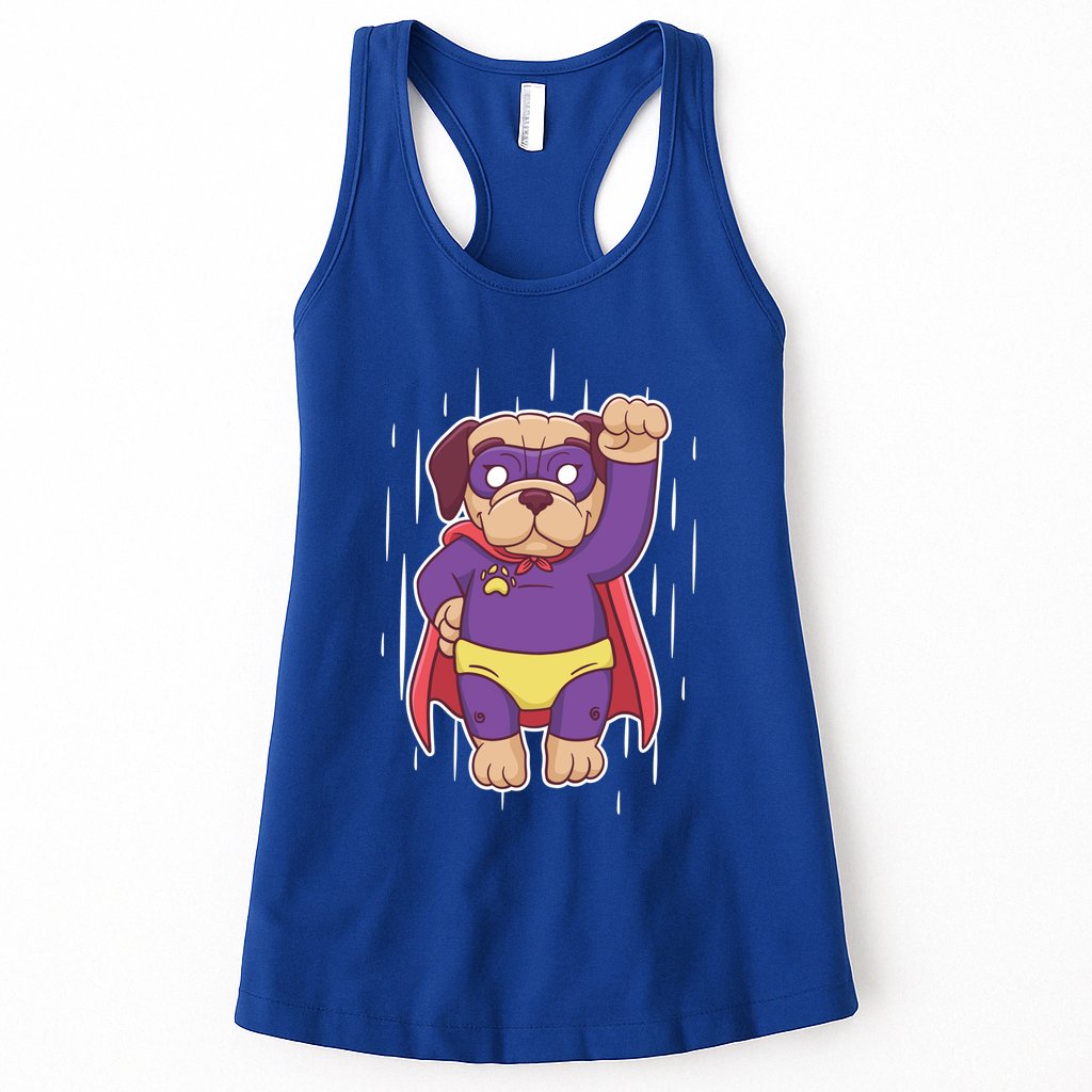Super Pug Womens Tank Top