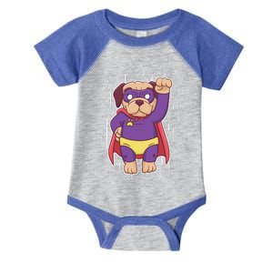 Super Pug Infant Baby Jersey Bodysuit