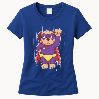 Super Pug Womens T-Shirt