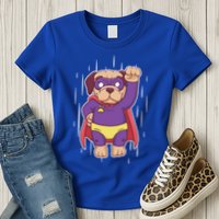 Super Pug Womens T-Shirt