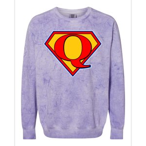 Super Qanon Logo Colorblast Crewneck Sweatshirt