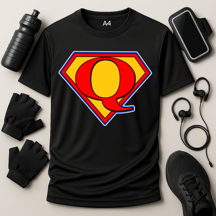 Super Qanon Logo Cooling Performance Crew T-Shirt