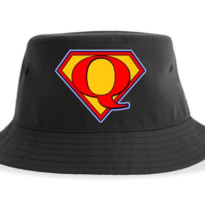 Super Qanon Logo Sustainable Bucket Hat
