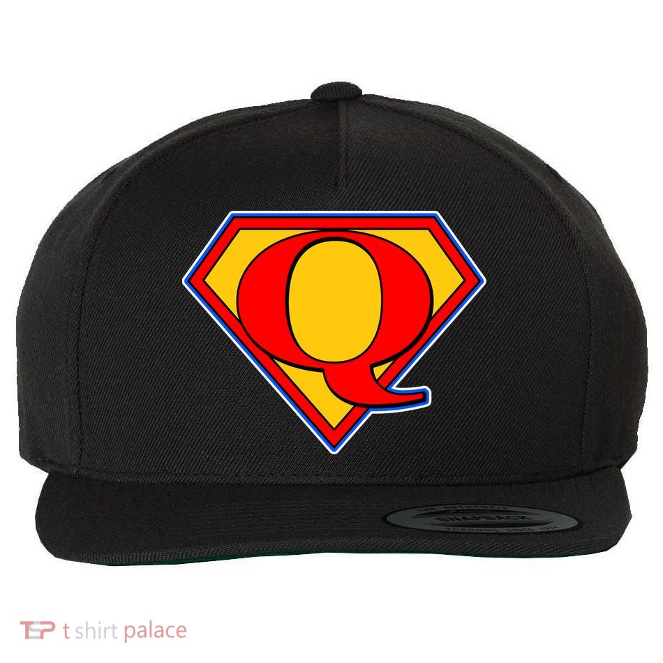 Super Qanon Logo Wool Snapback Cap
