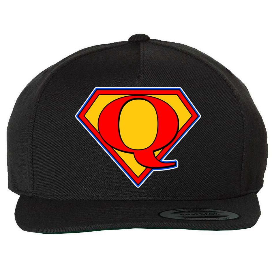 Super Qanon Logo Wool Snapback Cap