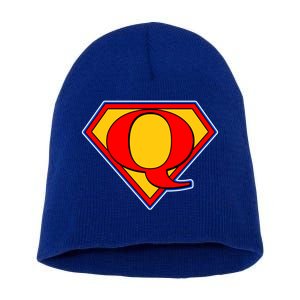 Super Qanon Logo Short Acrylic Beanie