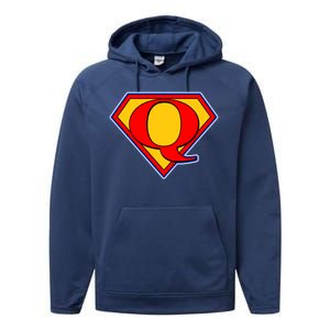 Super Qanon Logo Performance Fleece Hoodie