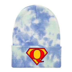 Super Qanon Logo Tie Dye 12in Knit Beanie