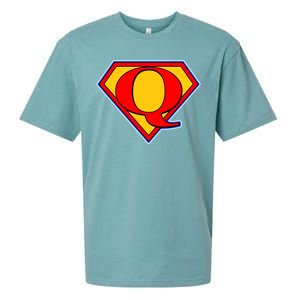 Super Qanon Logo Sueded Cloud Jersey T-Shirt