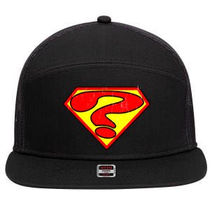 Super Question Retro 7 Panel Mesh Trucker Snapback Hat