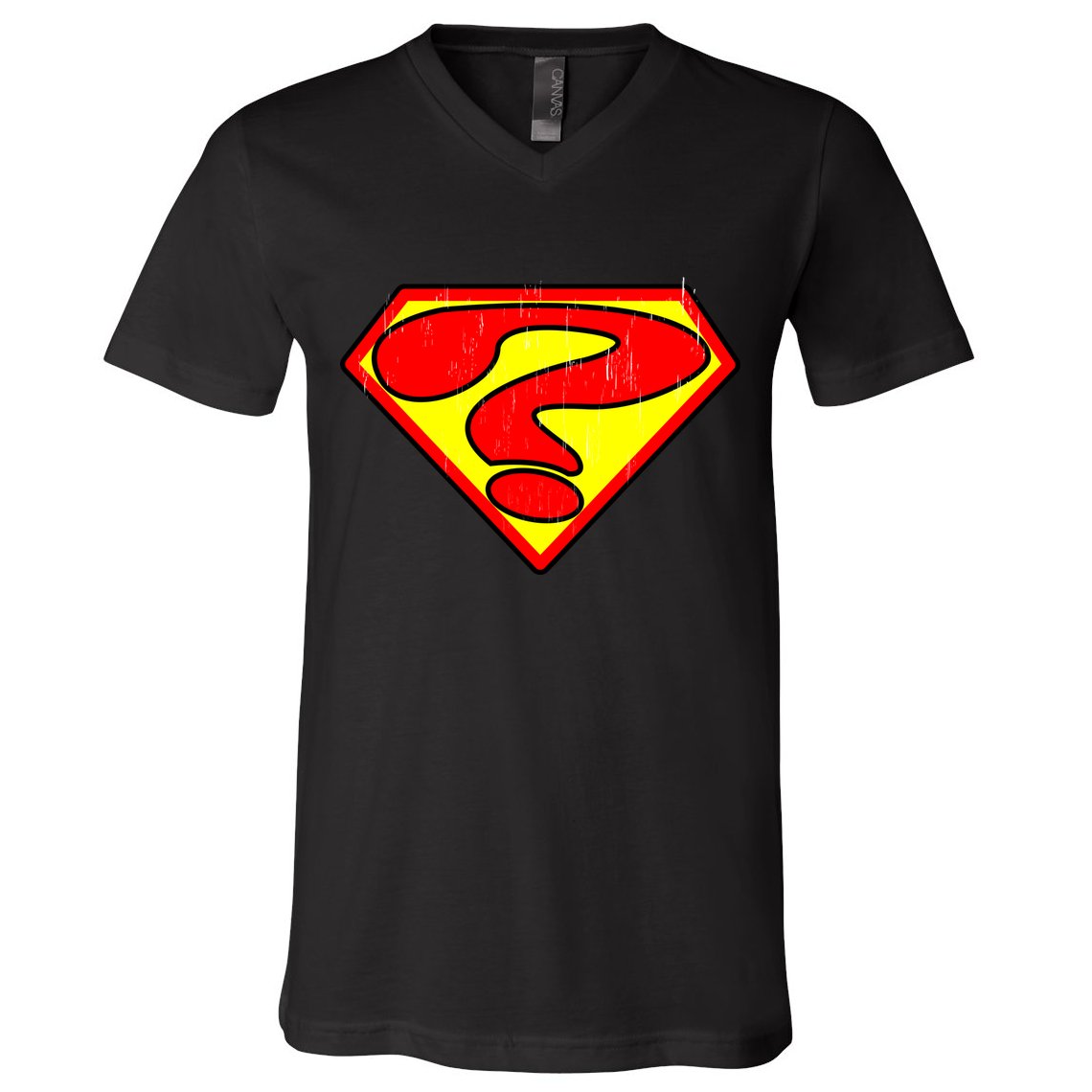 Super Question Retro V-Neck T-Shirt