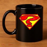 Super Question Retro 11oz C Handle Ceramic Mug