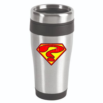 Super Question Retro 16oz Travel Tumbler