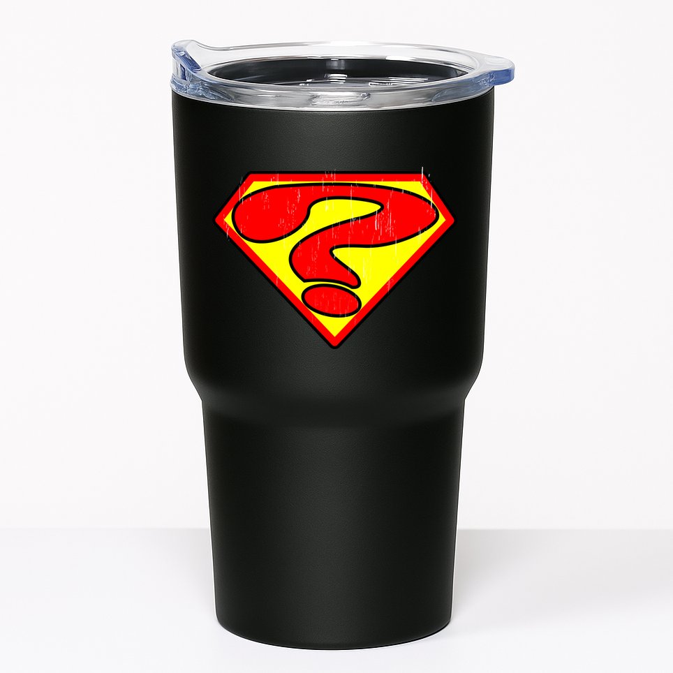 Super Question Retro Tumbler