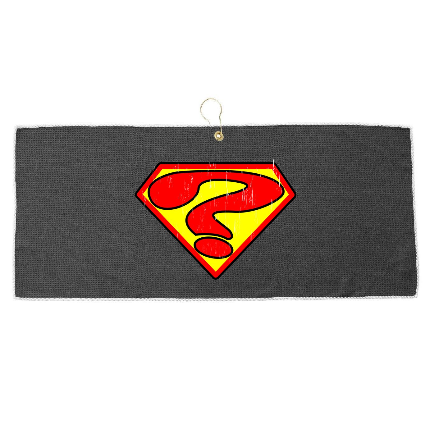 Super Question Retro Large Microfiber Waffle Golf Towel