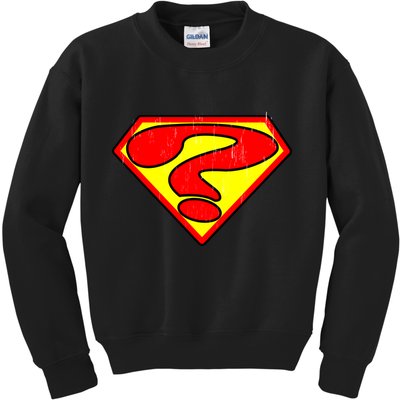 Super Question Retro Kids Sweatshirt