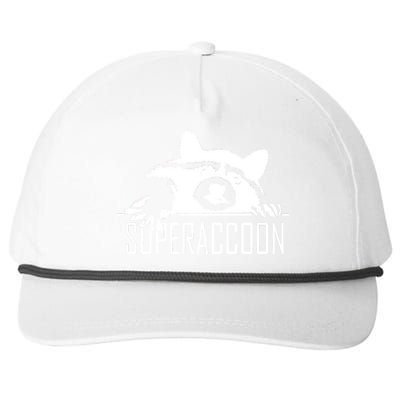 Super Raccoon Superraccon Trash Panda Snapback Five-Panel Rope Hat