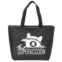 Super Raccoon Superraccon Trash Panda Zip Tote Bag