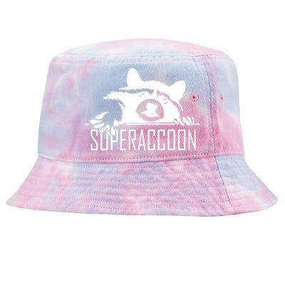 Super Raccoon Superraccon Trash Panda Tie-Dyed Bucket Hat