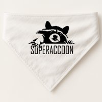 Super Raccoon Superraccon Trash Panda USA-Made Doggie Bandana