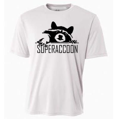 Super Raccoon Superraccon Trash Panda Cooling Performance Crew T-Shirt