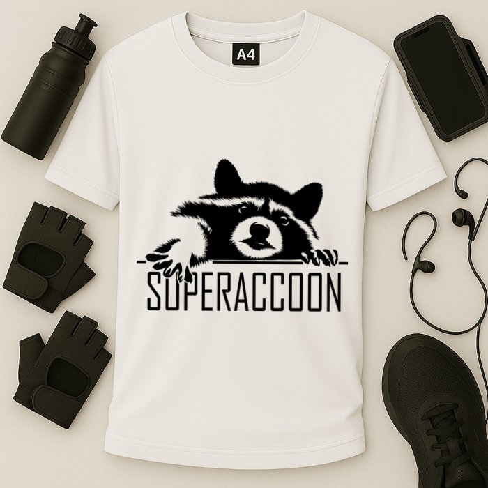 Super Raccoon Superraccon Trash Panda Performance Shirt