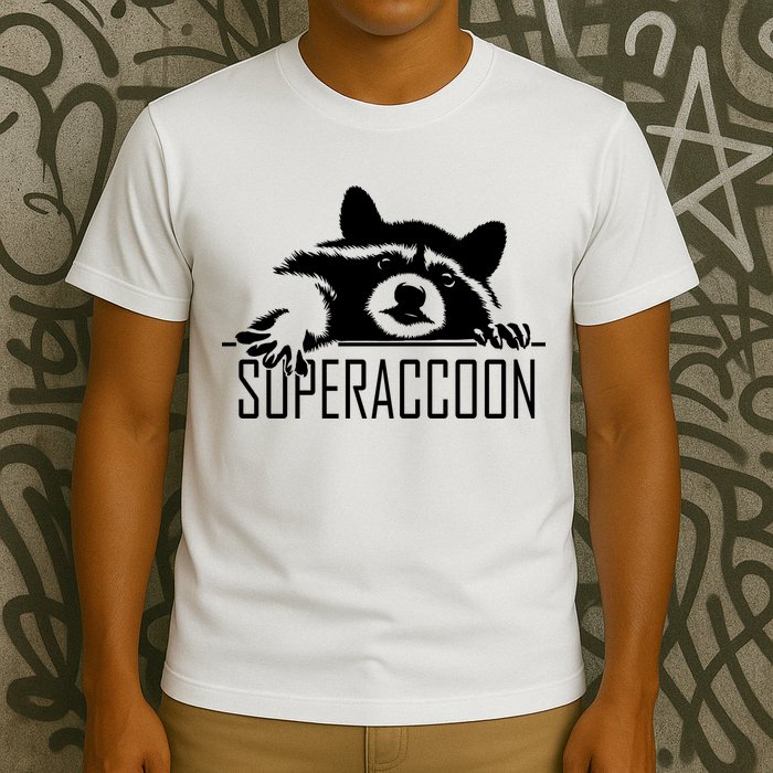 Super Raccoon Superraccon Trash Panda T-Shirt